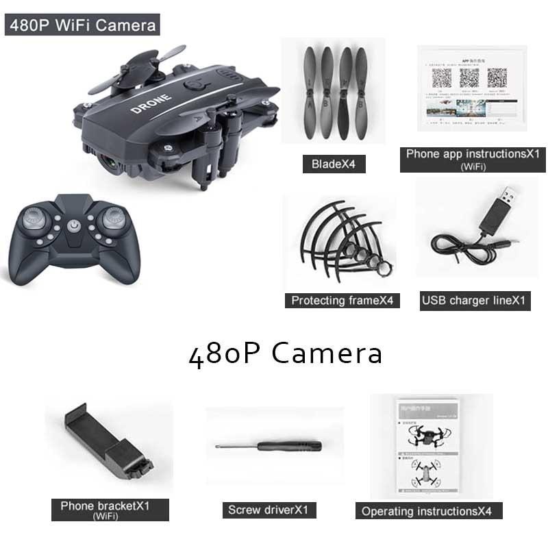Foldable FPV WiFi RC Quadcopter Remote Control Drone