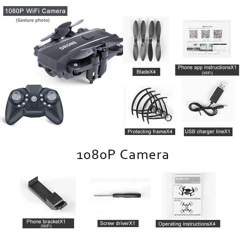 Foldable FPV WiFi RC Quadcopter Remote Control Drone