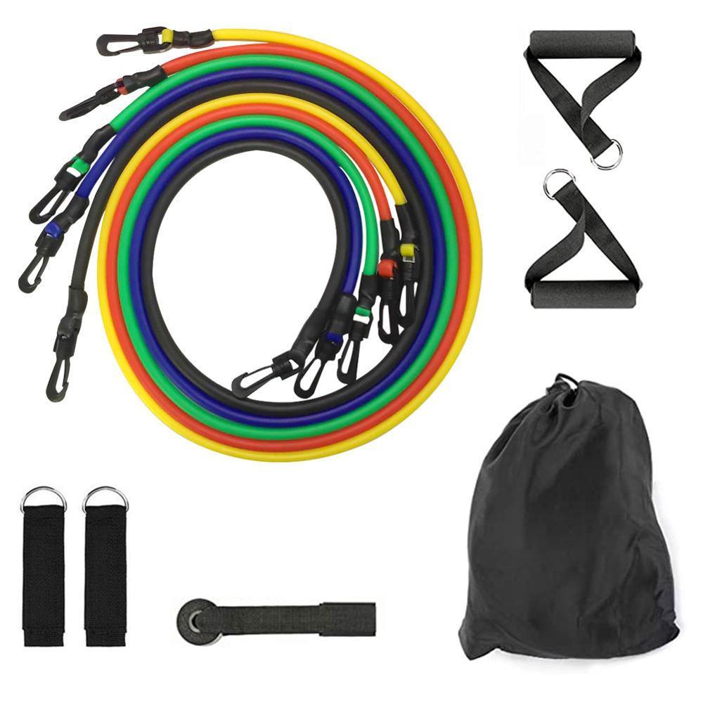 11 in One Pull Rope Resistance Bands Fitness Set