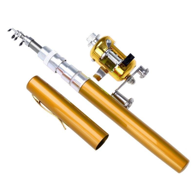 PORTABLE POCKET TELESCOPIC MINI FISHING POLE PEN