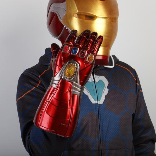 Avengers Endgame Iron Man Gauntlet Gloves Stone (Detachable)