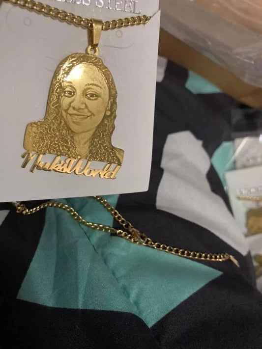 Custom Necklace With Name and Photo