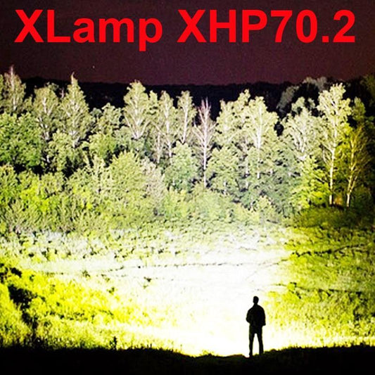 90000 LUMENS XHP70.2 MOST POWERFUL FLASHLIGHT