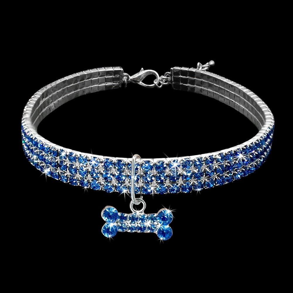 Bling Rhinestone Dog Collar Crystal Puppy