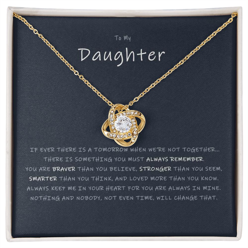 LOVE KNOT NECKLACE - DAUGHTER - NEW