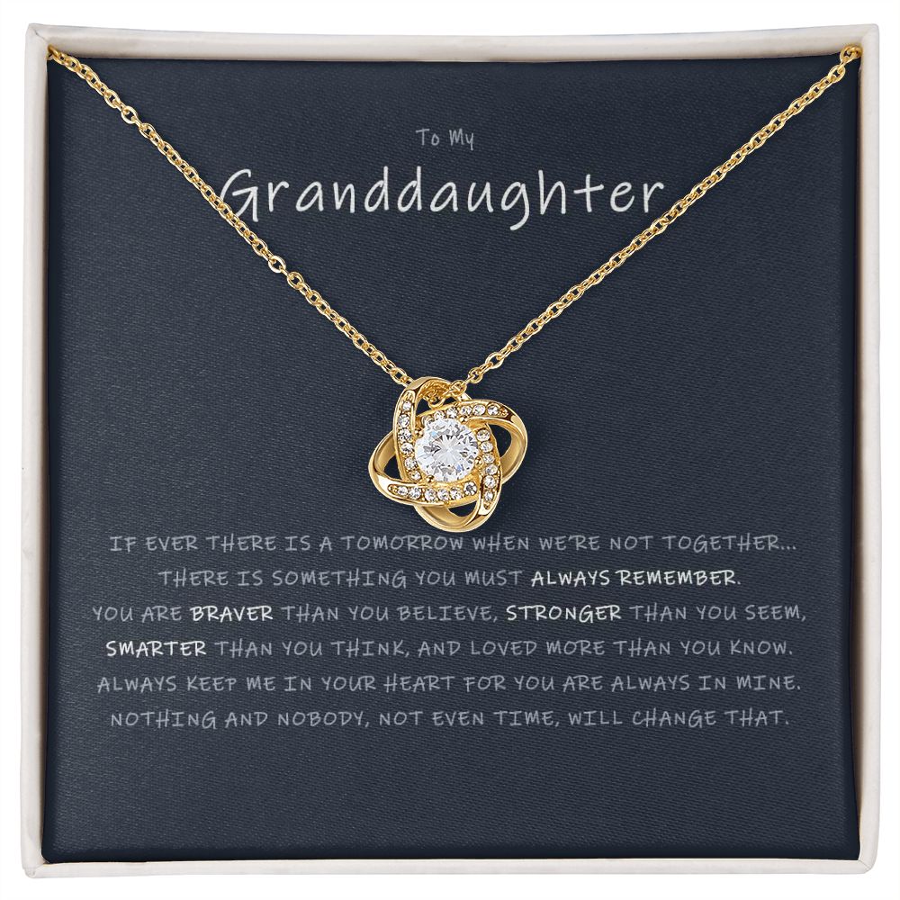 LOVE KNOT NECKLACE - GRANDDAUGHTER - NEW