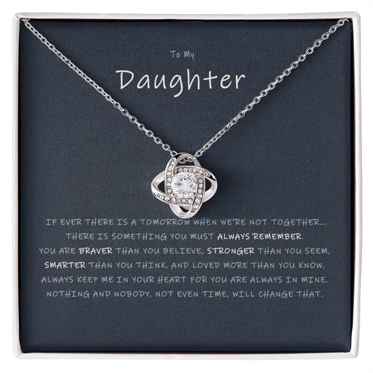 LOVE KNOT NECKLACE - DAUGHTER - NEW