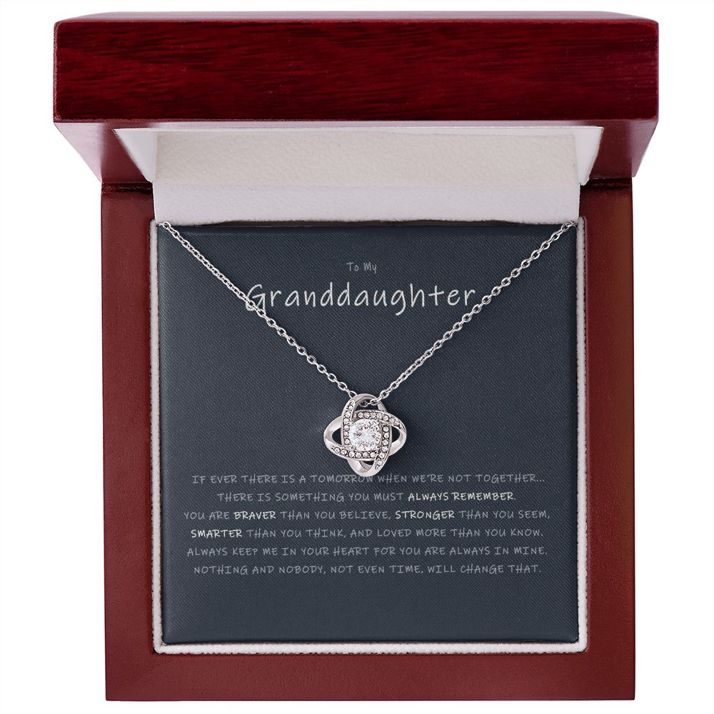 LOVE KNOT NECKLACE - GRANDDAUGHTER - NEW