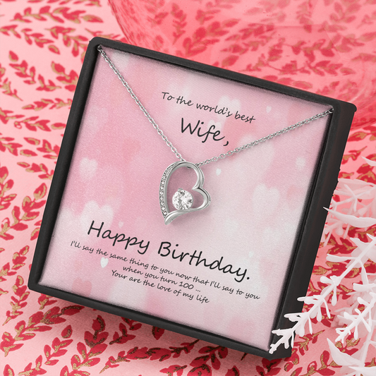 Birthday Forever Necklace for Wife