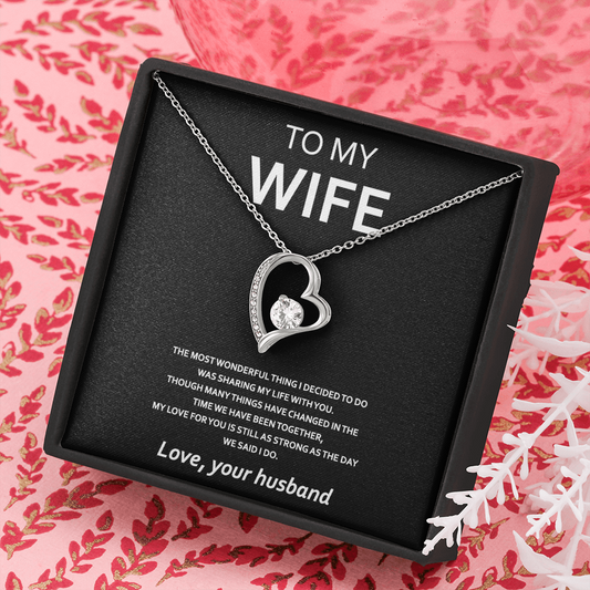 This dazzling Forever Love Necklace for wife
