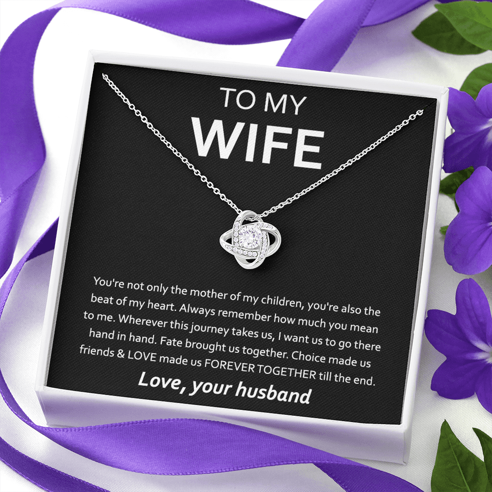 Anniversary Gift For Wife From Husband - The Love Knot Necklace