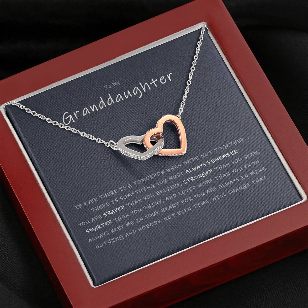 card INTERLOCKING HEART NECKLACE