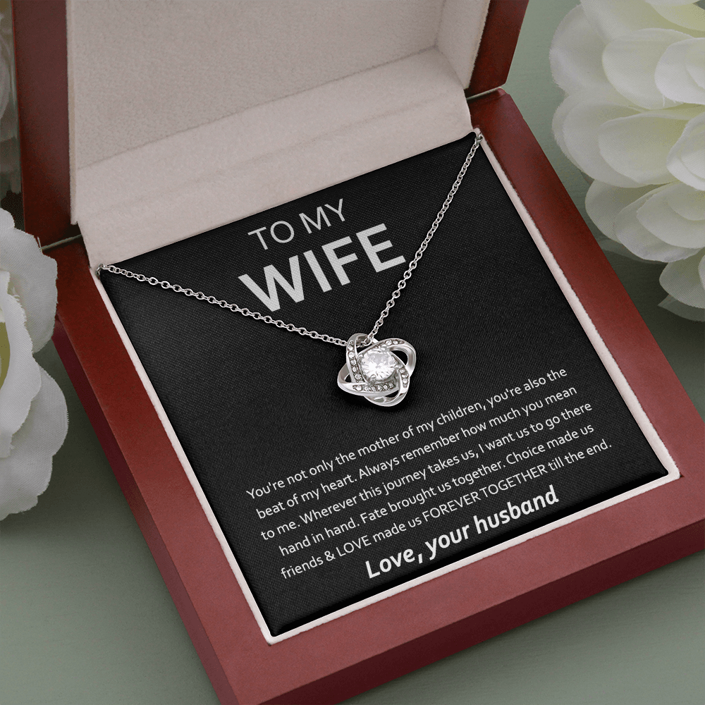 Anniversary Gift For Wife From Husband - The Love Knot Necklace